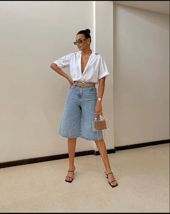 Chic and Sophisticated ways is also one of the most recommended ways to style your jorts
