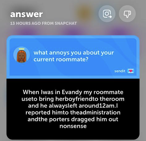 Snapchat SendIt replies