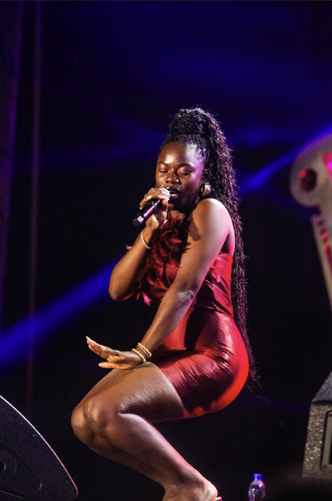 Ghanaian singer Darkua performs at Accravaganza event
